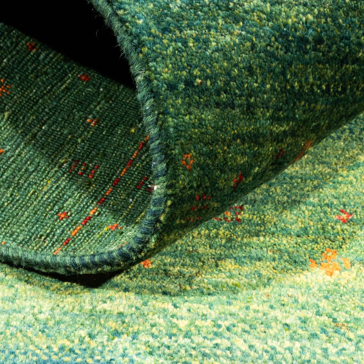 Gabbeh-matta - Loribaft Persian - 150 x 102 cm - grön