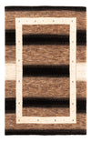 Loribaft Mattan 125x190cm - Perserteppich Wollteppich - Rektangulär / Grått / 125 x 190 cm Rektangulär