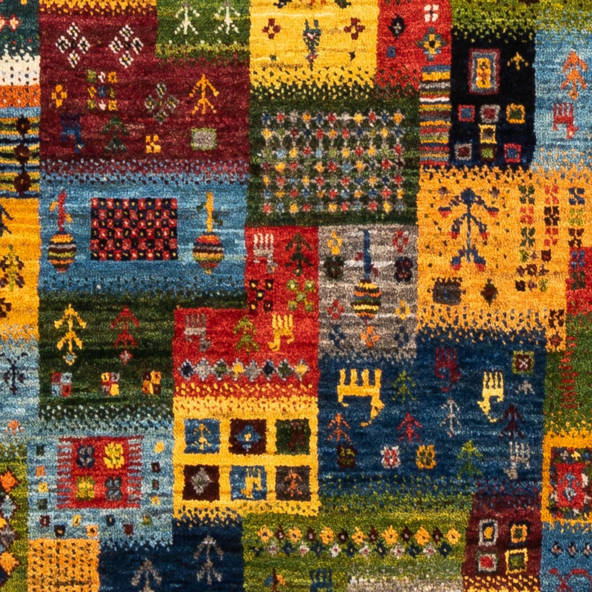 Gabbeh-matta - Loribaft Persian - Kungliga - 188 x 109 cm - flerfärgad