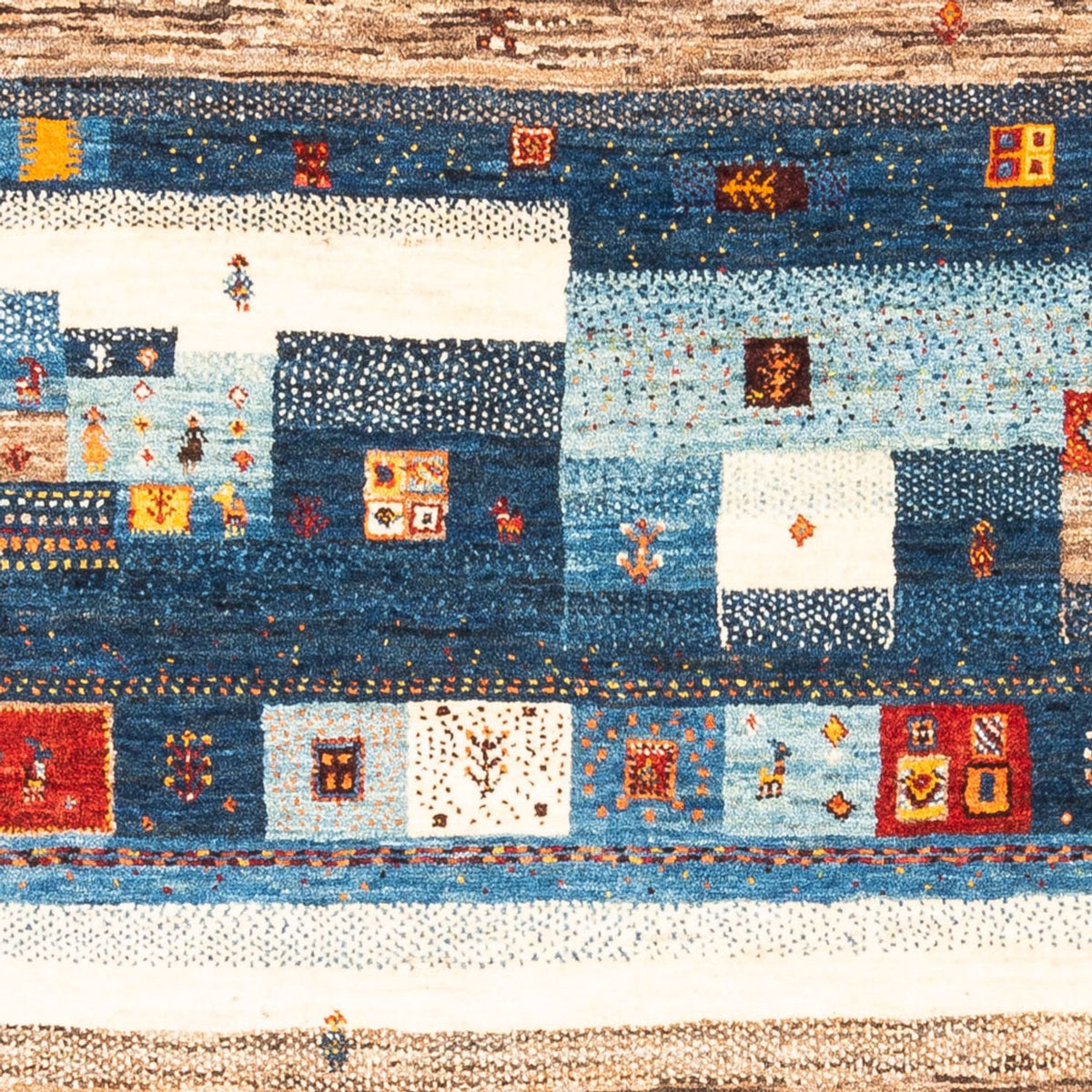 Gabbeh-matta - Loribaft Persian - Kungliga - 180 x 123 cm - flerfärgad