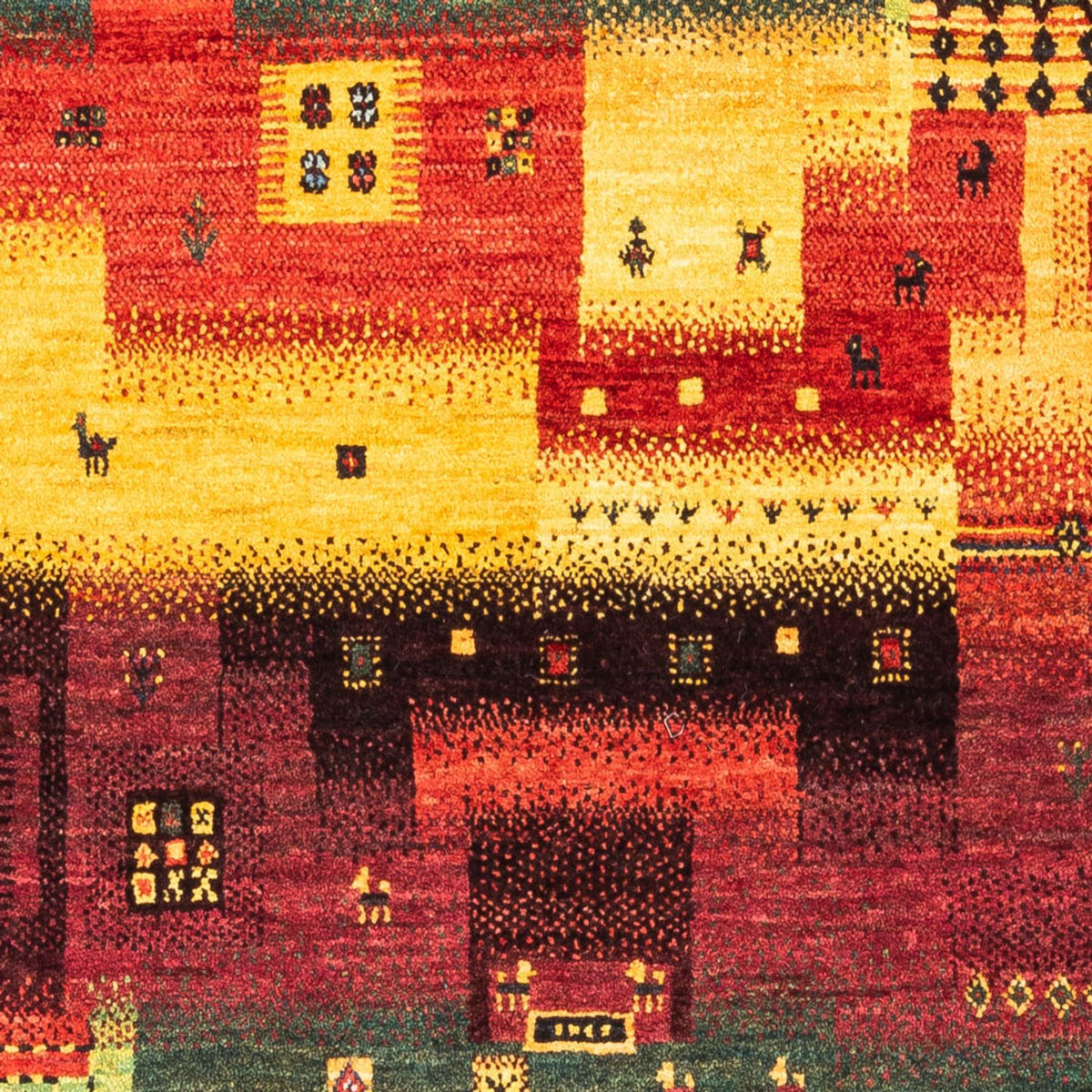 Gabbeh-matta - Loribaft Persian - Kungliga - 181 x 122 cm - flerfärgad