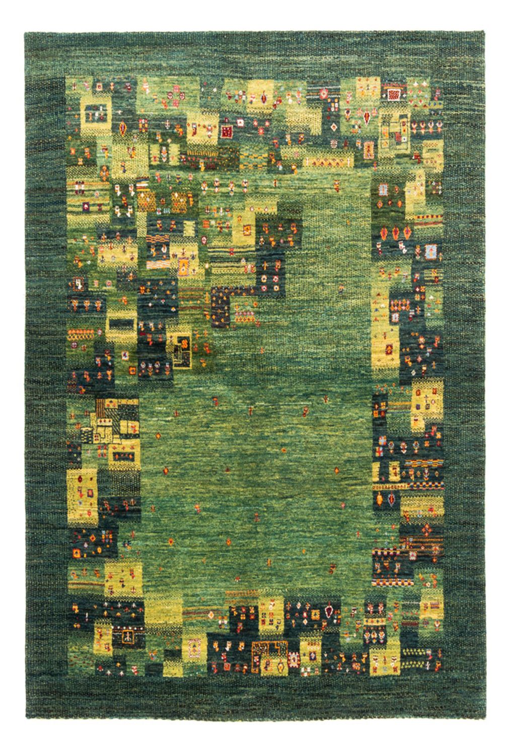 Gabbeh-matta - Loribaft Persian - Kungliga - 251 x 167 cm - grön