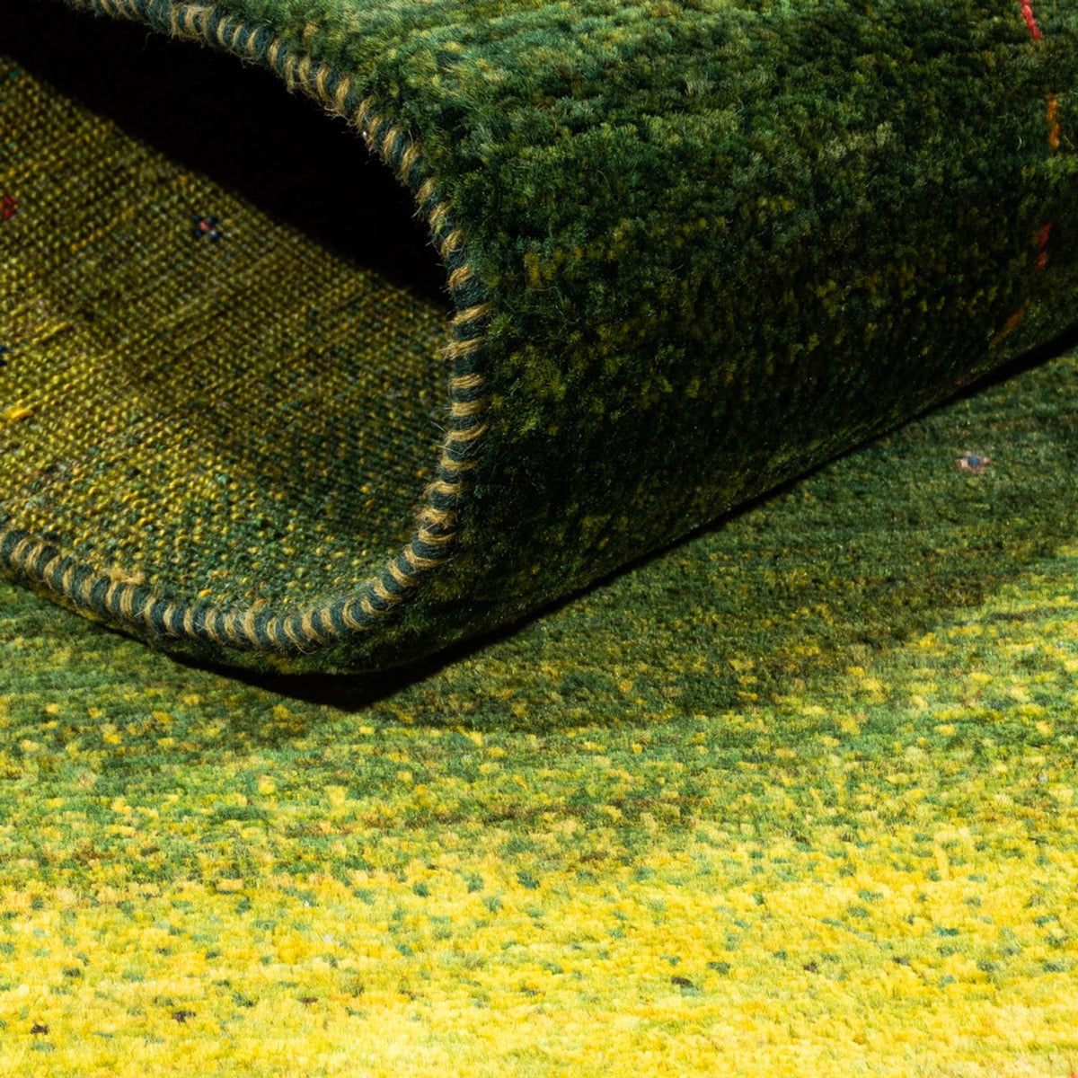 Gabbeh-matta - Loribaft Persian - 154 x 100 cm - grön