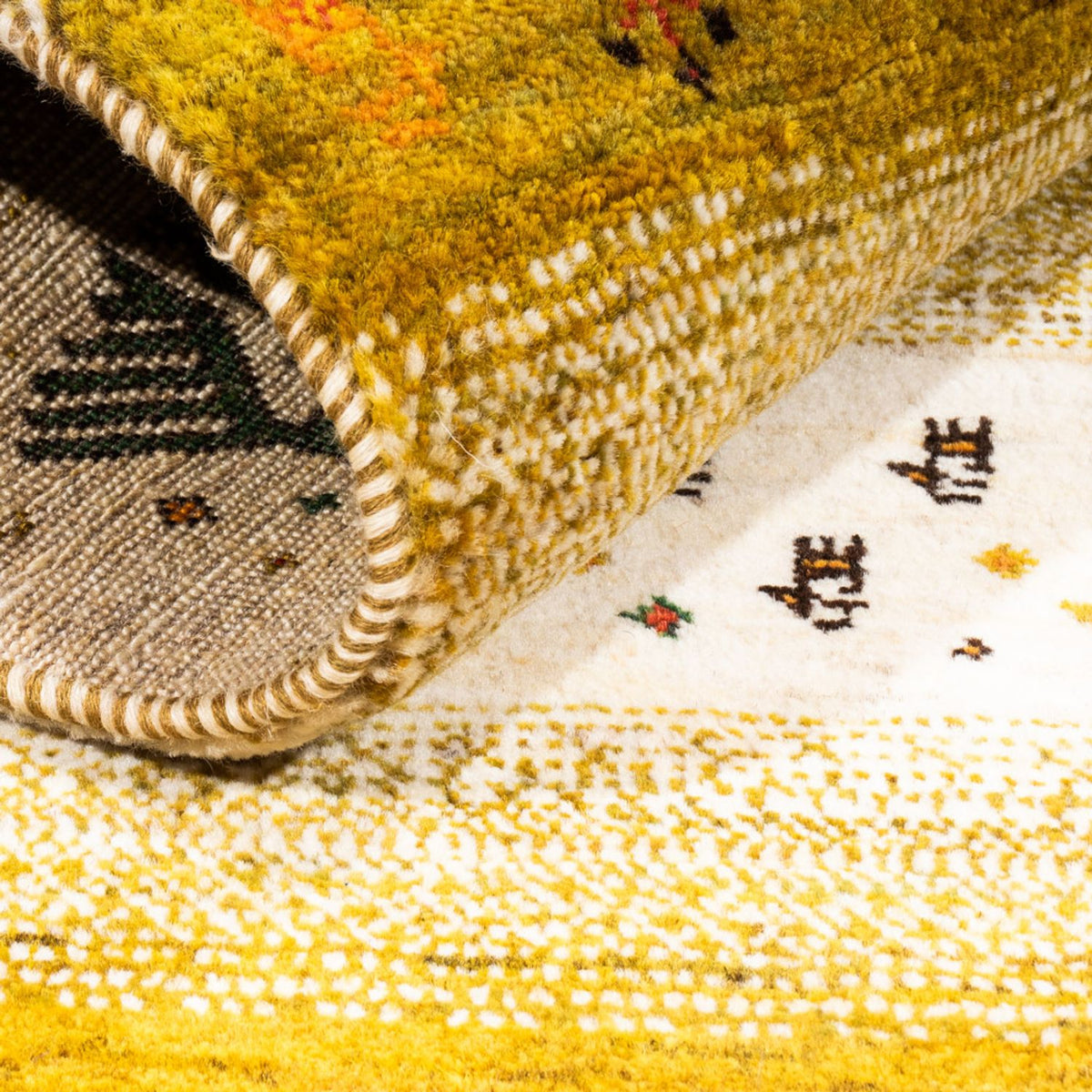 Gabbeh-matta - Loribaft Persian - 128 x 82 cm - flerfärgad