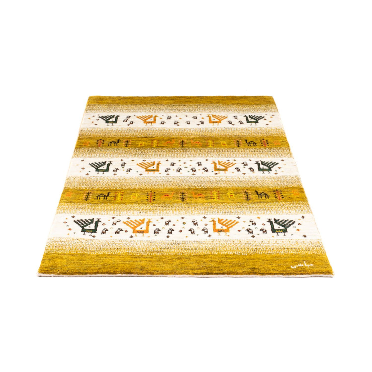 Gabbeh-matta - Loribaft Persian - 128 x 82 cm - flerfärgad