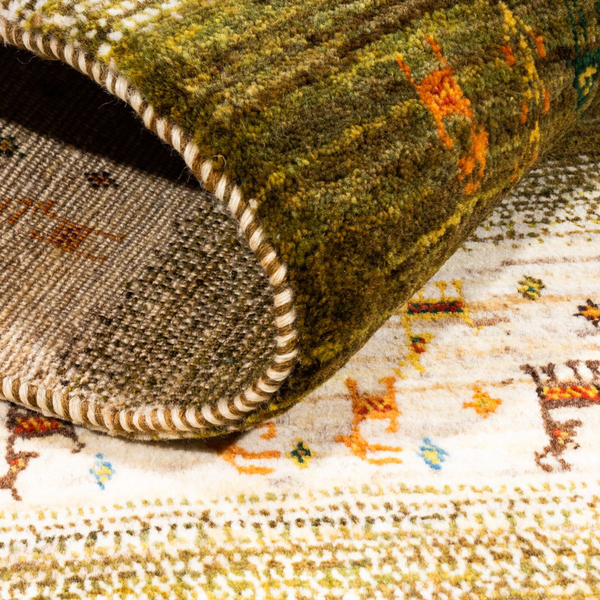 Gabbeh-matta - Loribaft Persian - 138 x 85 cm - flerfärgad