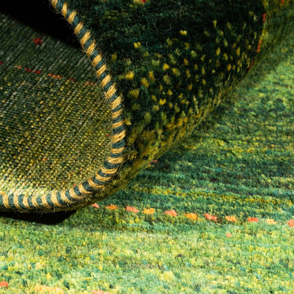 Gabbeh-matta - Loribaft Persian - 148 x 98 cm - grön