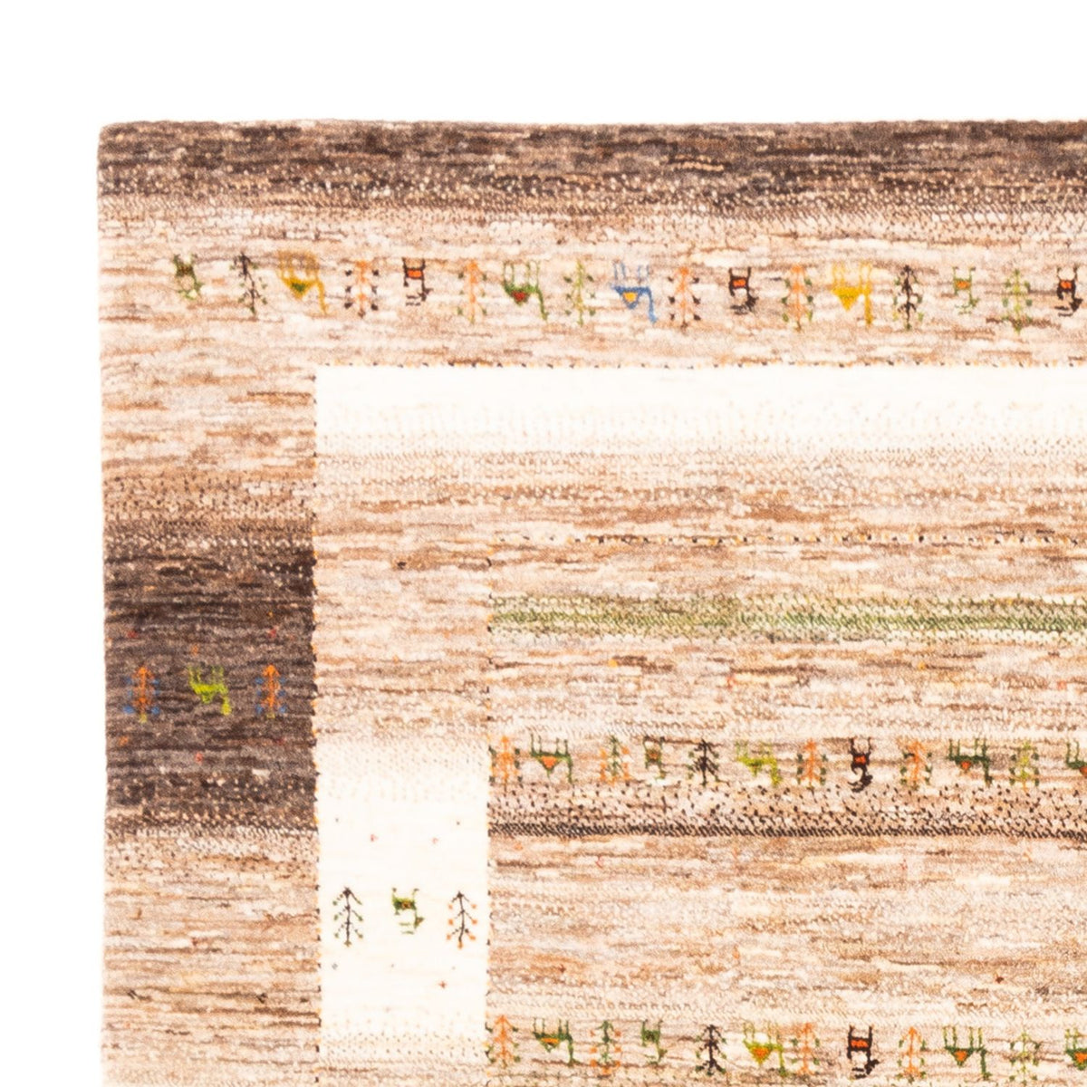 Gabbeh-matta - Loribaft Persian - 231 x 175 cm - grått