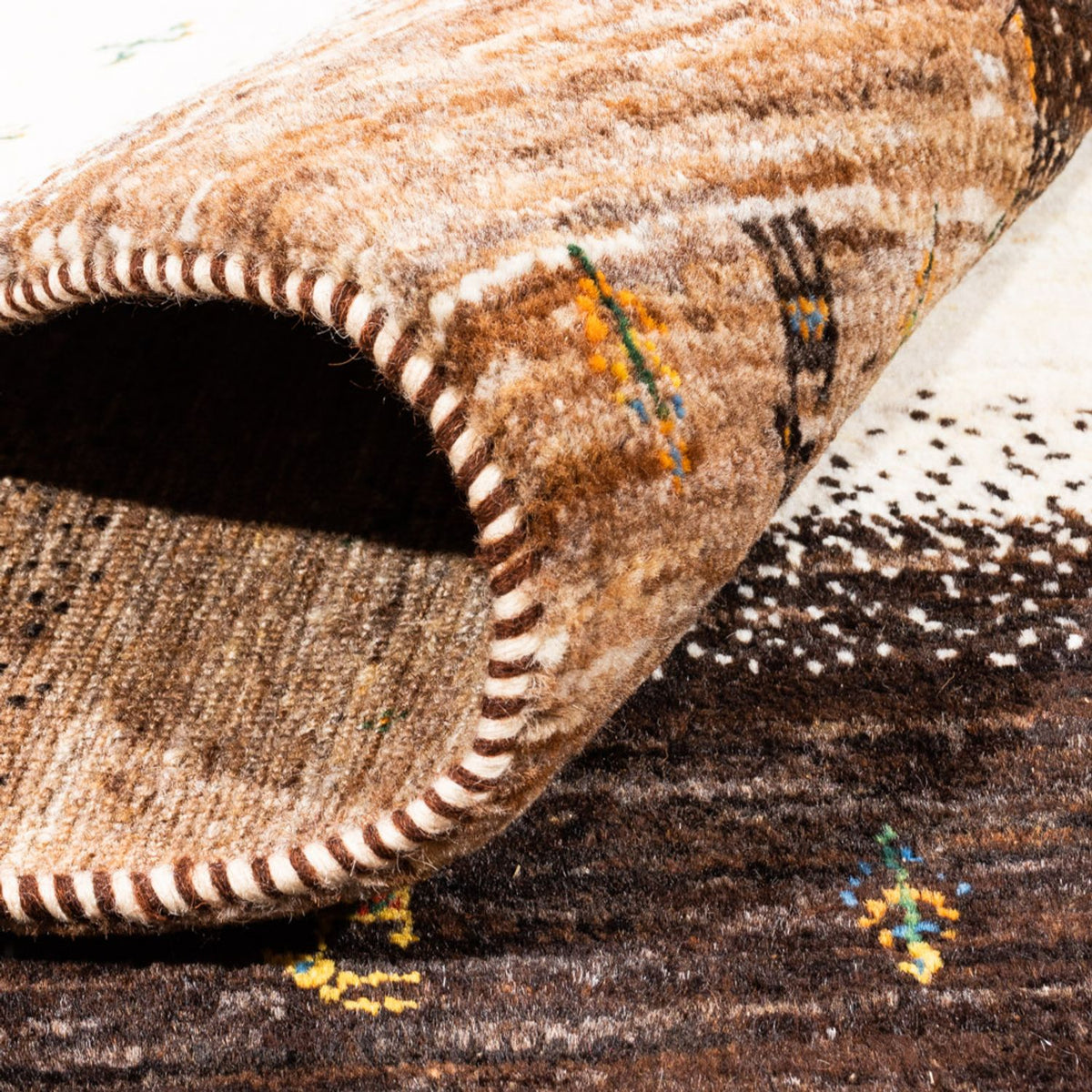 Gabbeh-matta - Loribaft Persian - 233 x 179 cm - natur