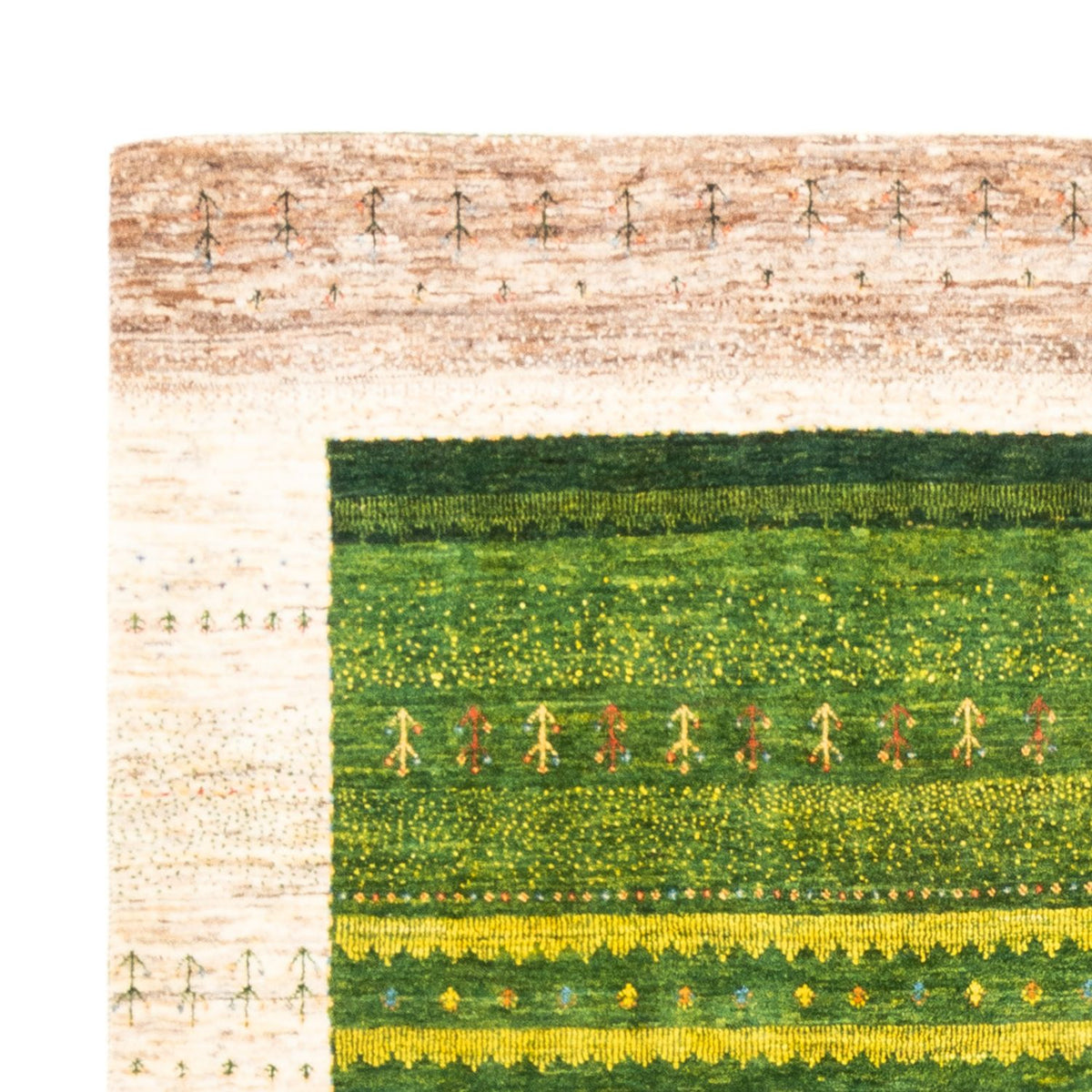 Gabbeh-matta - Loribaft Persian - 238 x 180 cm - grön