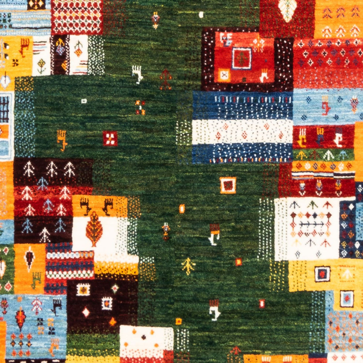 Gabbeh-matta - Loribaft Persian - 244 x 176 cm - grön