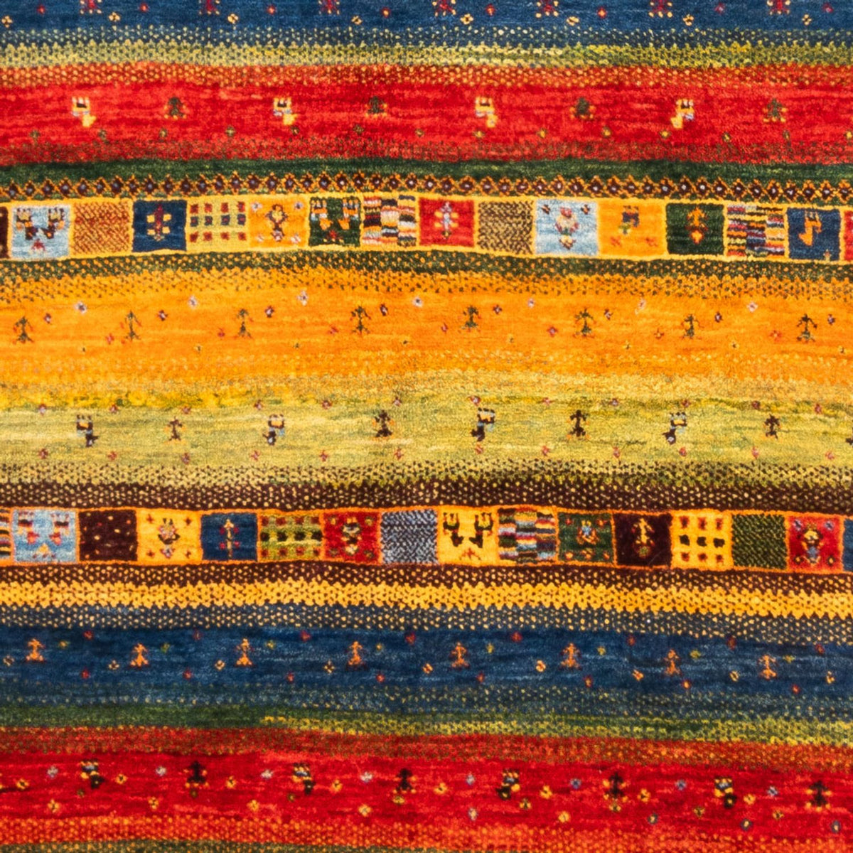 Gabbeh-matta - Loribaft Persian - Kungliga - 239 x 162 cm - blå