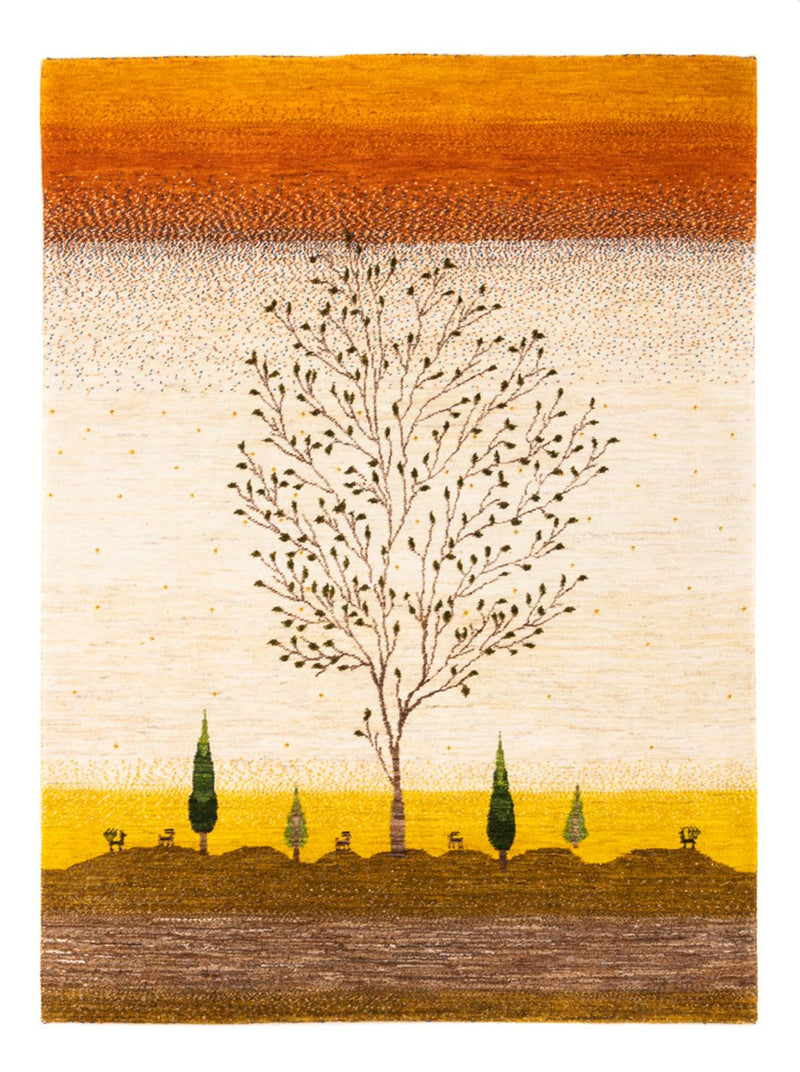 Gabbeh-matta - Loribaft Persian - 175 x 129 cm - guld