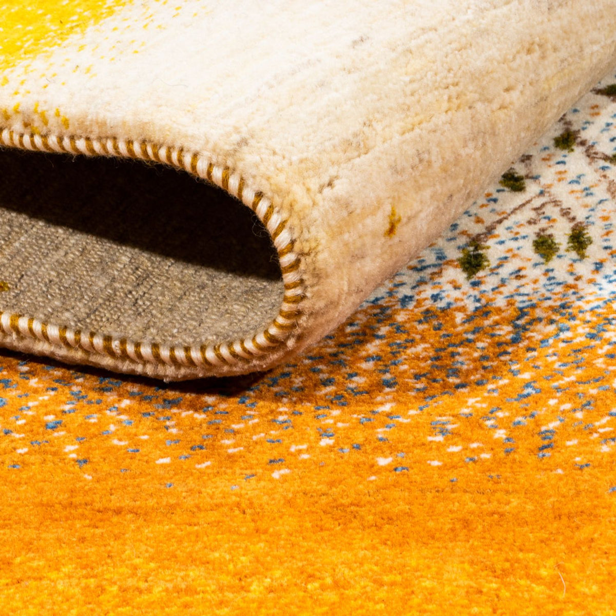 Gabbeh-matta - Loribaft Persian - 175 x 129 cm - guld