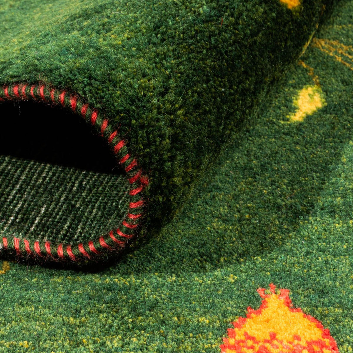 Gabbeh-matta - Loribaft Persian - 191 x 126 cm - grön