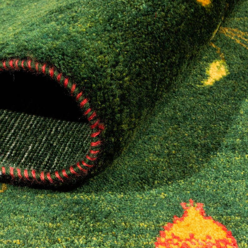 Gabbeh-matta - Loribaft Persian - 191 x 126 cm - grön