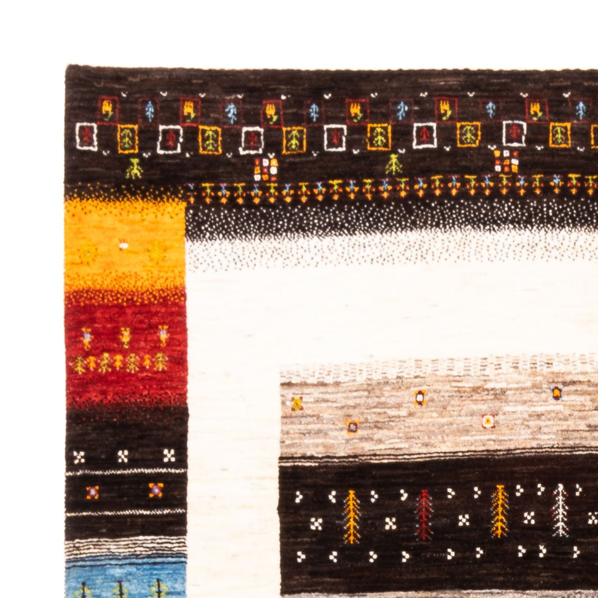 Gabbeh-matta - Loribaft Persian - Kungliga - 244 x 177 cm - natur