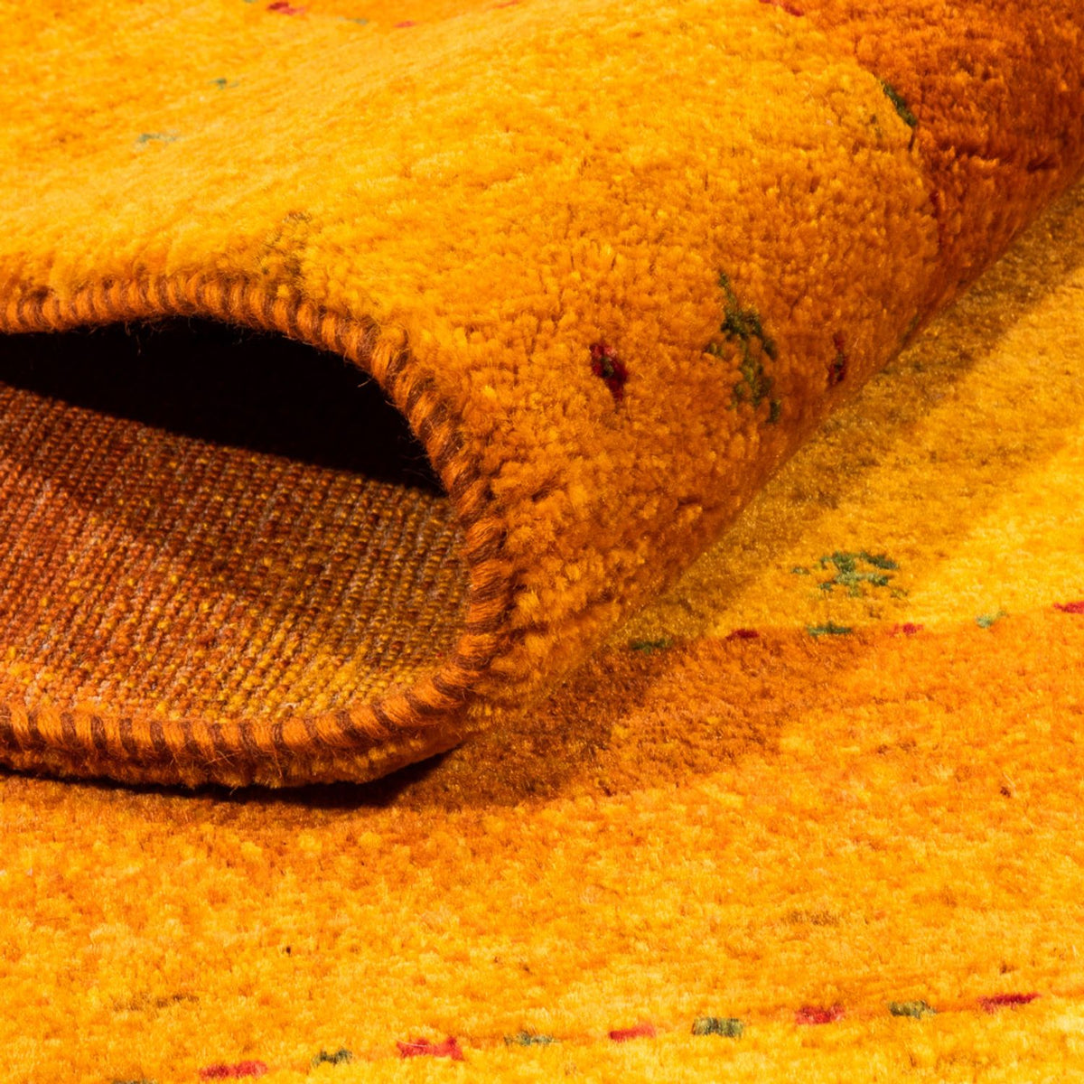 Gabbeh-matta - Loribaft Persian - 162 x 125 cm - guld