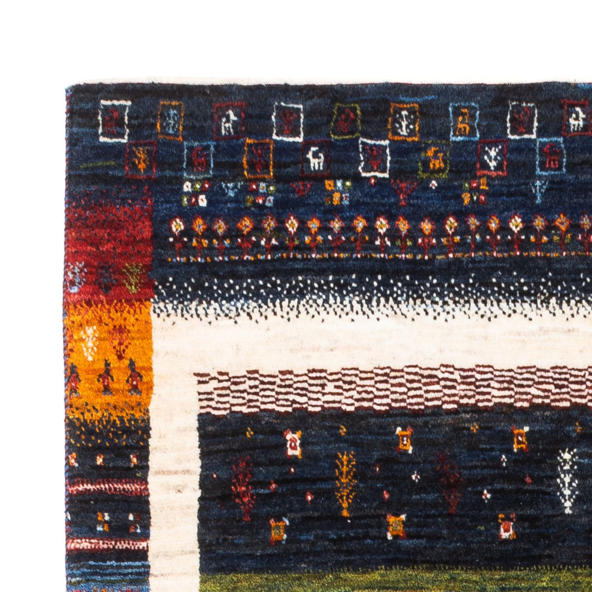 Loribaft Mattan 105x156cm - Perserteppich Wollteppich
