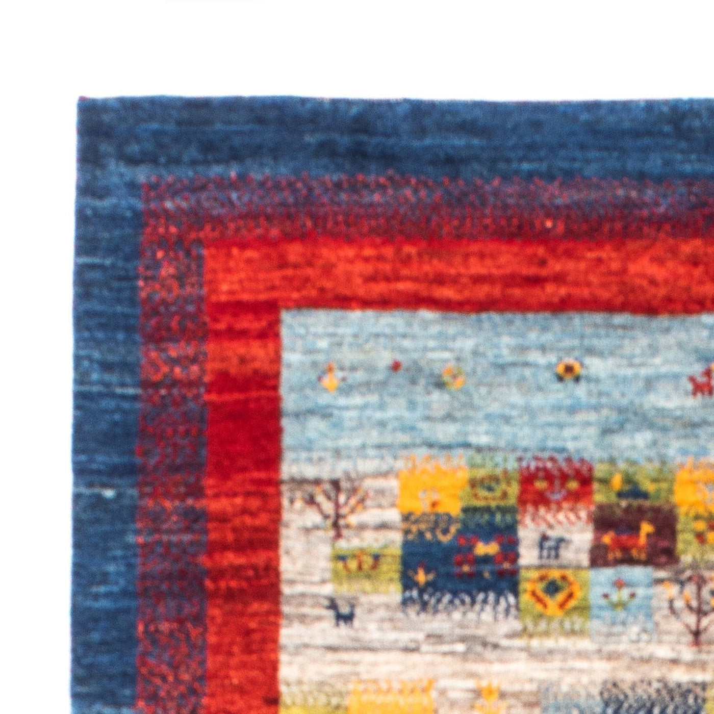 Gabbeh-matta - Loribaft Persian - Kungliga - 141 x 107 cm - flerfärgad