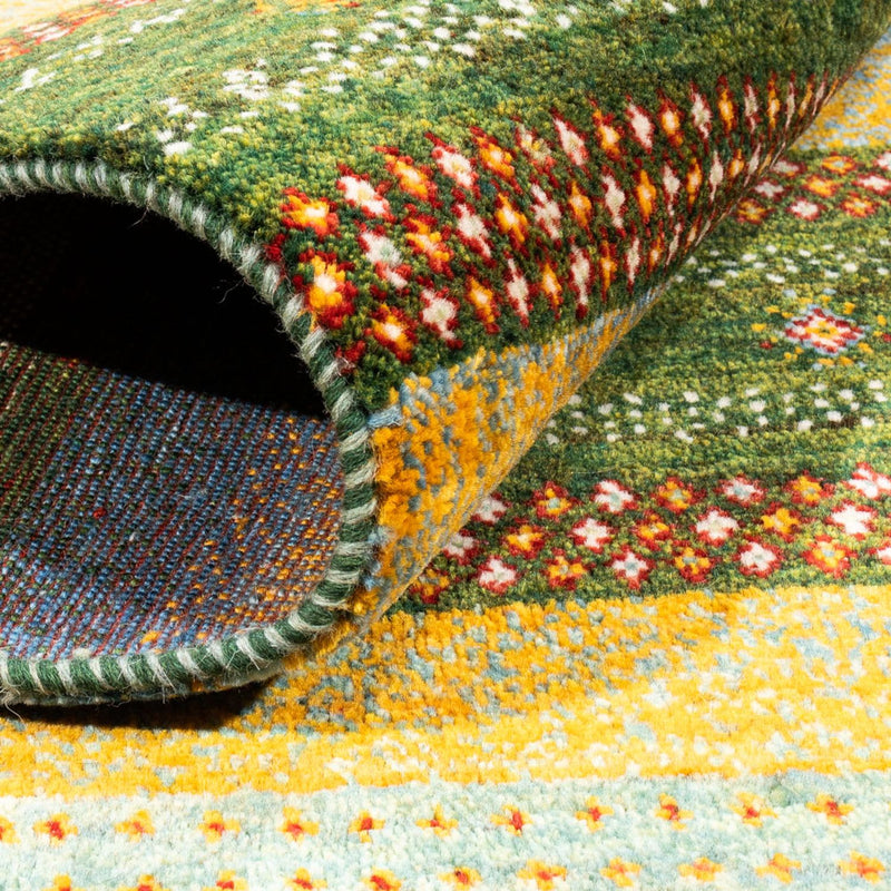 Gabbeh-matta - Loribaft Persian - Kungliga - 220 x 152 cm - grön