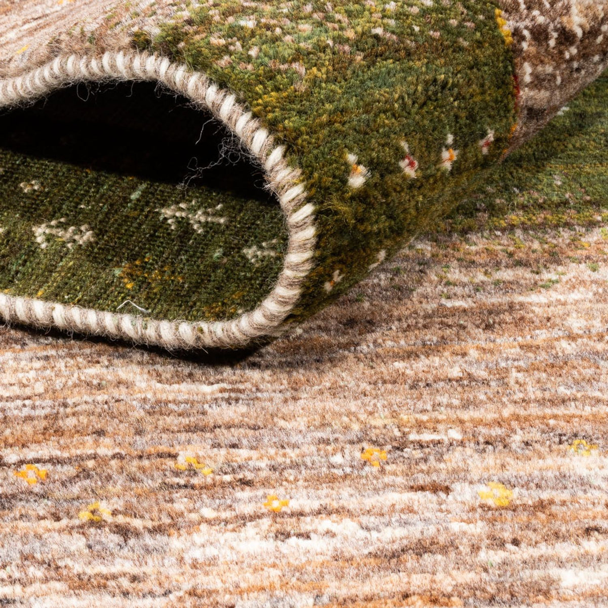 Gabbeh-matta - Loribaft Persian - 203 x 147 cm - natur