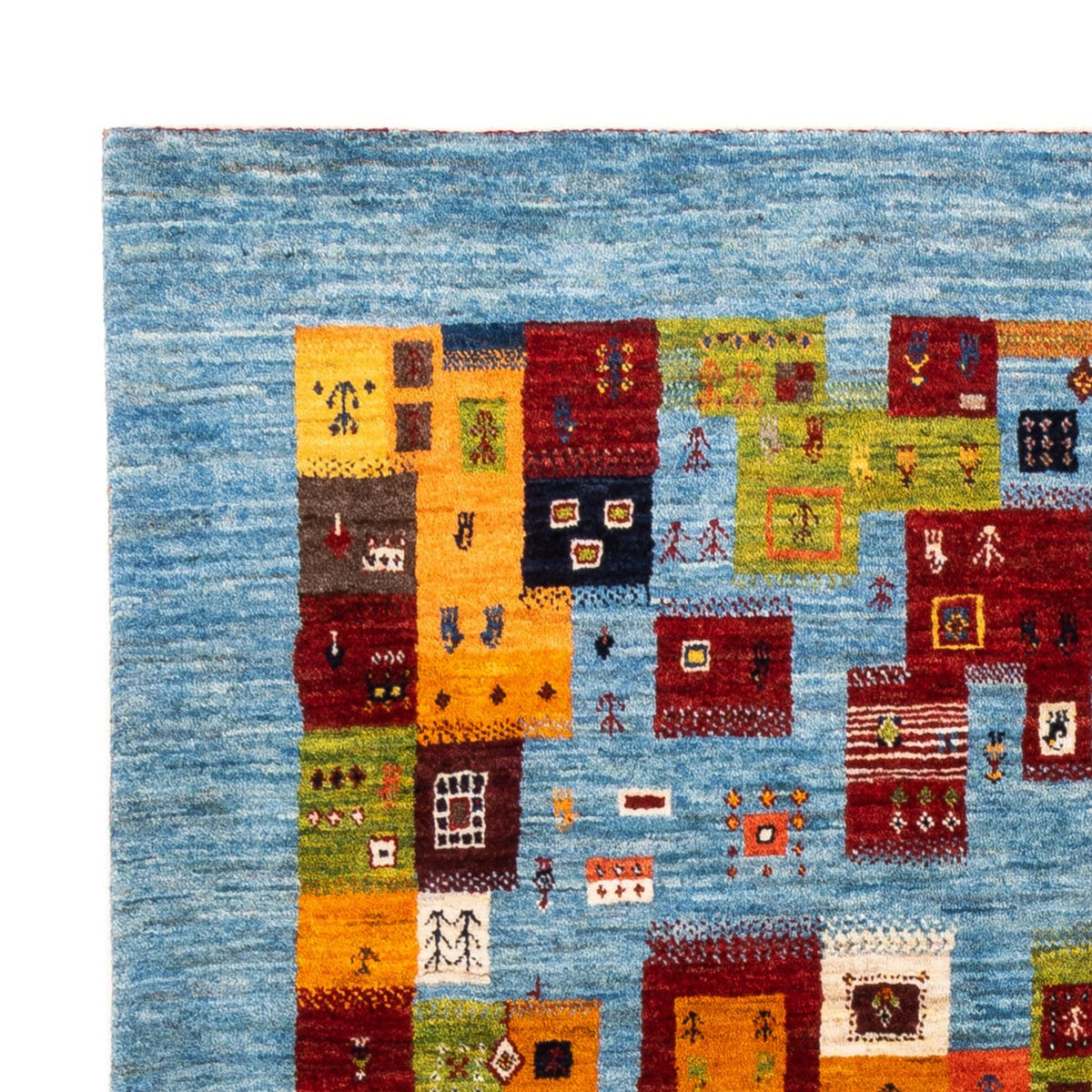 Gabbeh-matta - Loribaft Persian - Kungliga - 198 x 155 cm - flerfärgad