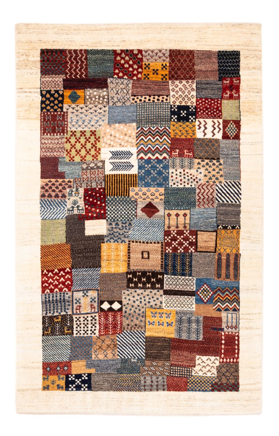 Gabbeh-matta - Loribaft Persian - Kungliga - 162 x 107 cm - flerfärgad