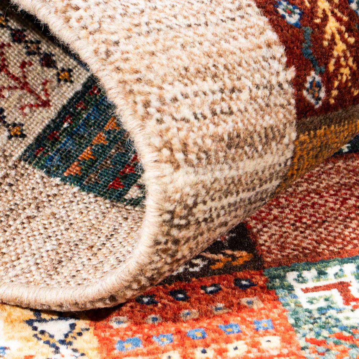 Gabbeh-matta - Loribaft Persian - Kungliga - 132 x 84 cm - flerfärgad