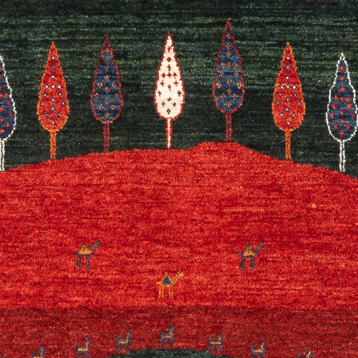 Gabbeh-matta - Loribaft Persian - Kungliga - 126 x 86 cm - flerfärgad