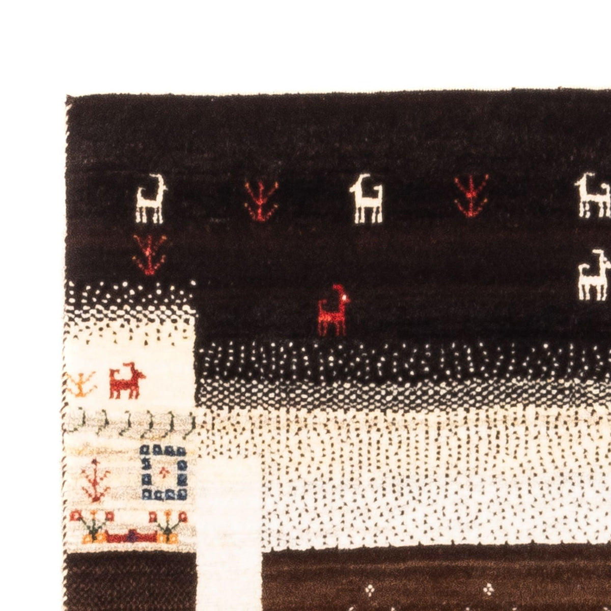 Gabbeh-matta - Loribaft Persian - Kungliga - 130 x 86 cm - flerfärgad