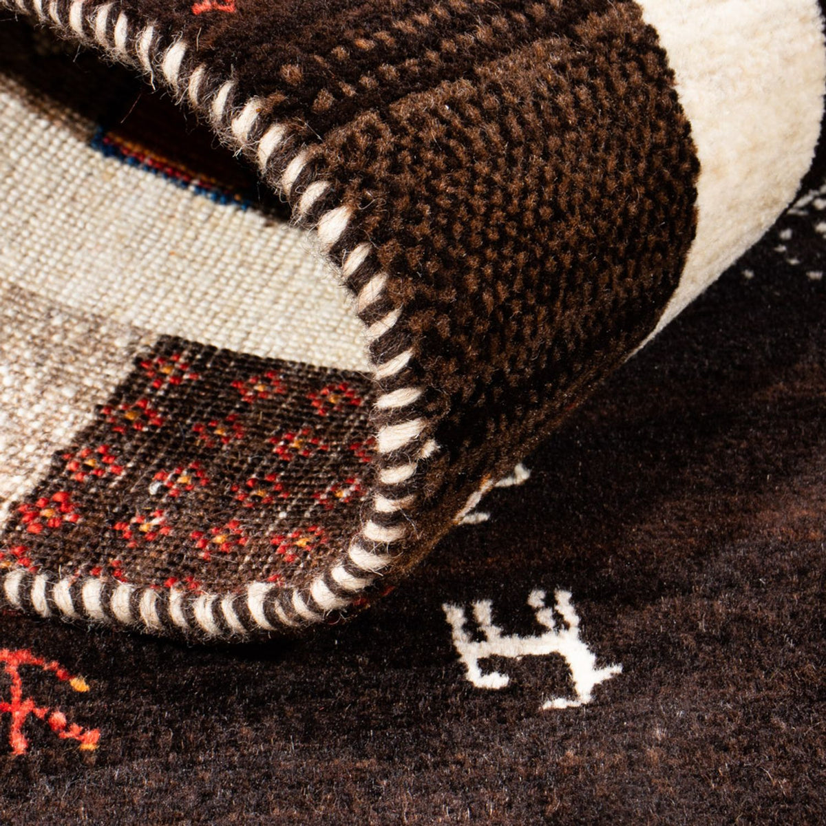 Gabbeh-matta - Loribaft Persian - Kungliga - 130 x 86 cm - flerfärgad