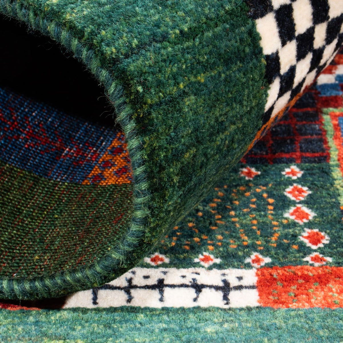 Gabbeh-matta - Loribaft Persian - Kungliga - 118 x 83 cm - flerfärgad