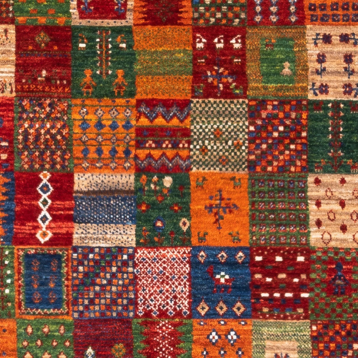 Gabbeh-matta - Loribaft Persian - Kungliga - 137 x 88 cm - flerfärgad