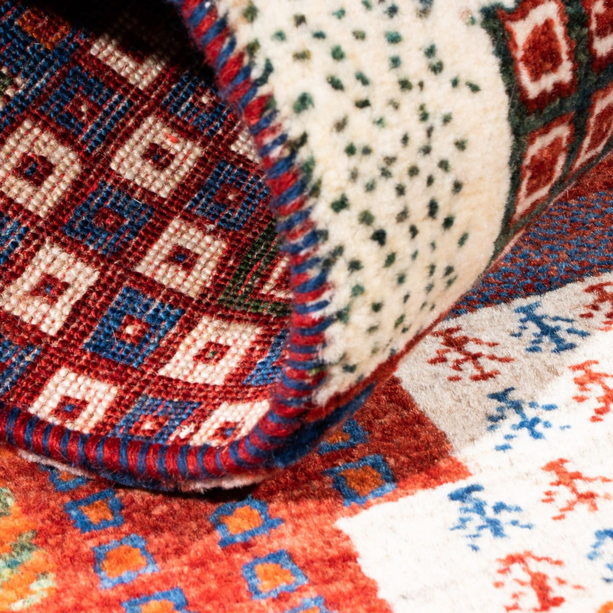 Gabbeh-matta - Loribaft Persian - Kungliga - 123 x 80 cm - flerfärgad