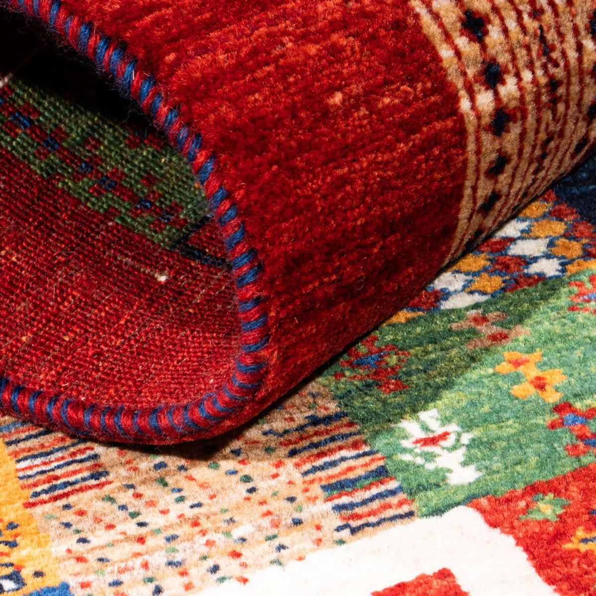 Gabbeh-matta - Loribaft Persian - Kungliga - 128 x 80 cm - flerfärgad