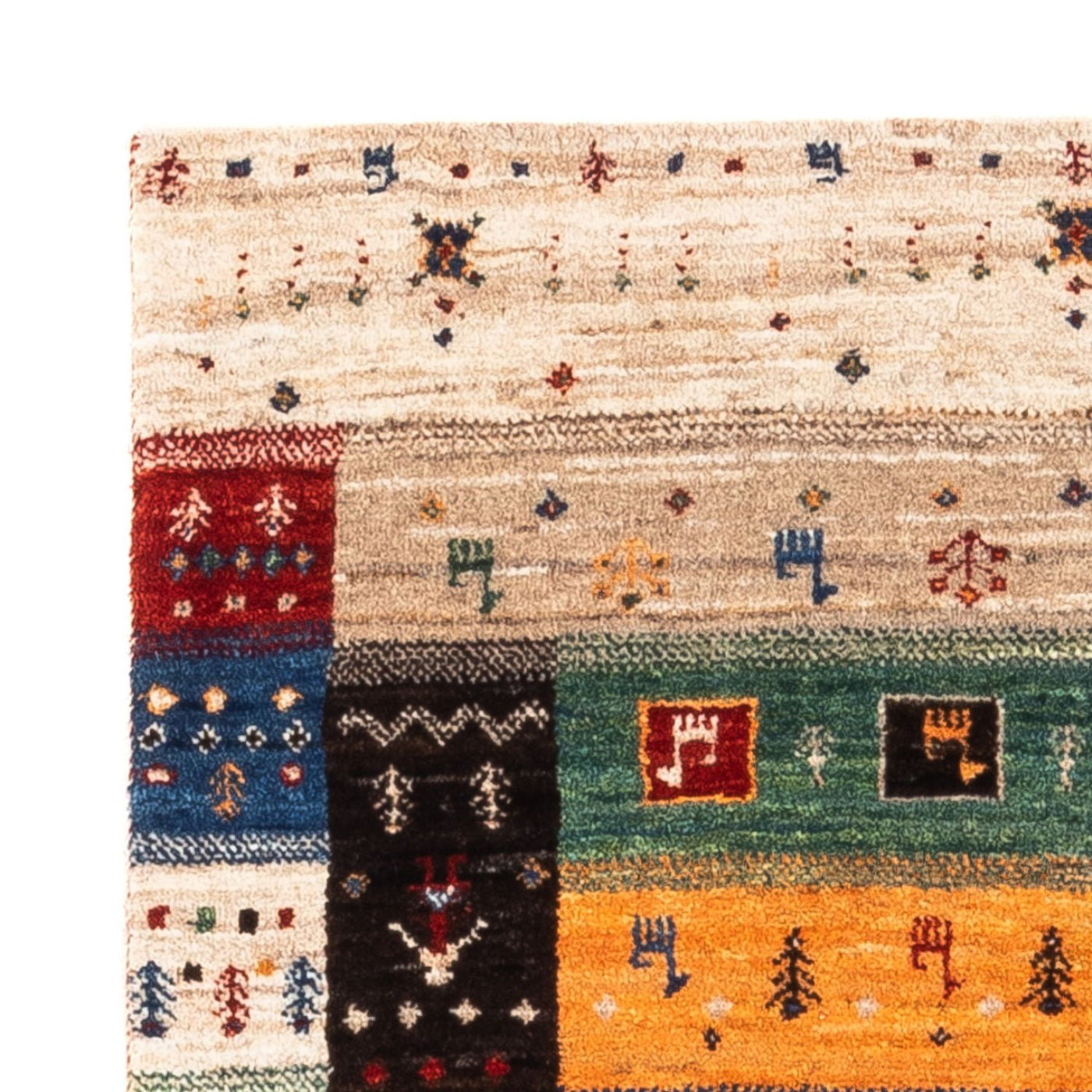 Gabbeh-matta - Loribaft Persian - Kungliga - 124 x 83 cm - flerfärgad