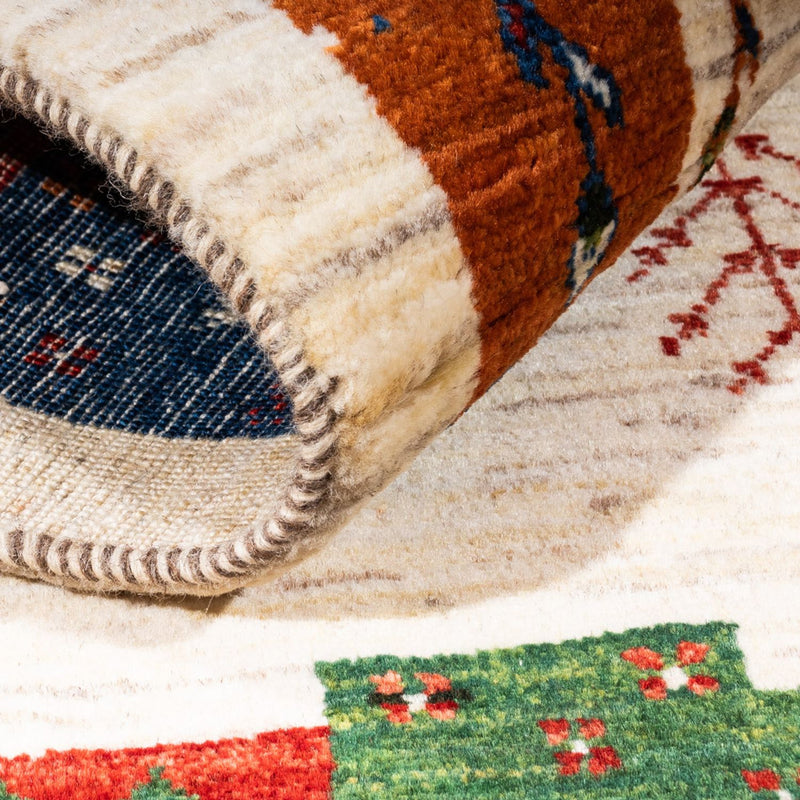 Gabbeh-matta - Loribaft Persian - Kungliga - 135 x 83 cm - flerfärgad