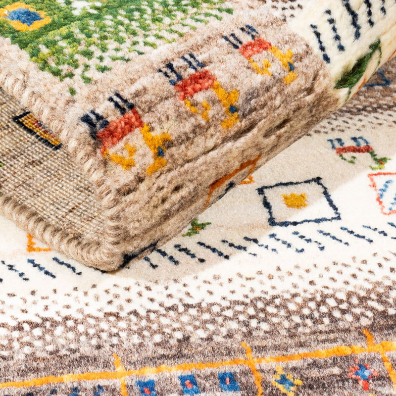 Gabbeh-matta - Loribaft Persian - Kungliga - 135 x 87 cm - flerfärgad