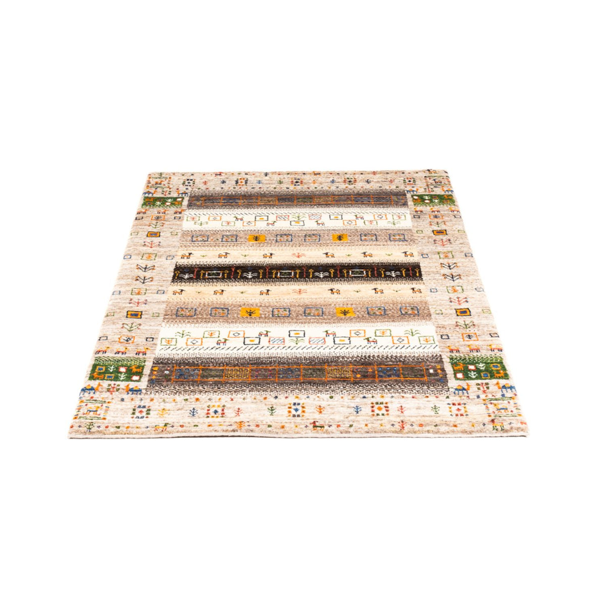 Gabbeh-matta - Loribaft Persian - Kungliga - 135 x 87 cm - flerfärgad