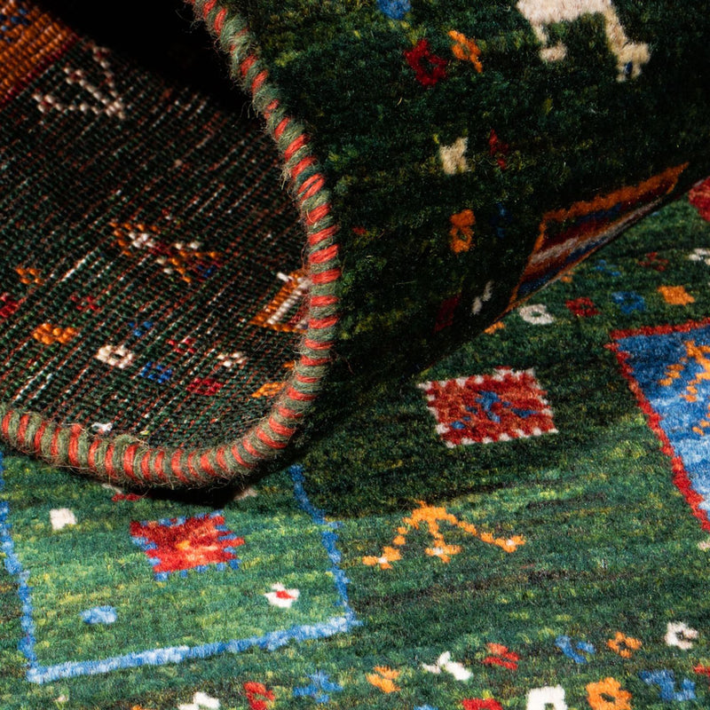 Gabbeh-matta - Loribaft Persian - Kungliga - 126 x 81 cm - flerfärgad