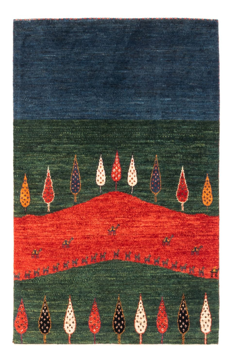 Gabbeh-matta - Loribaft Persian - Kungliga - 126 x 82 cm - flerfärgad