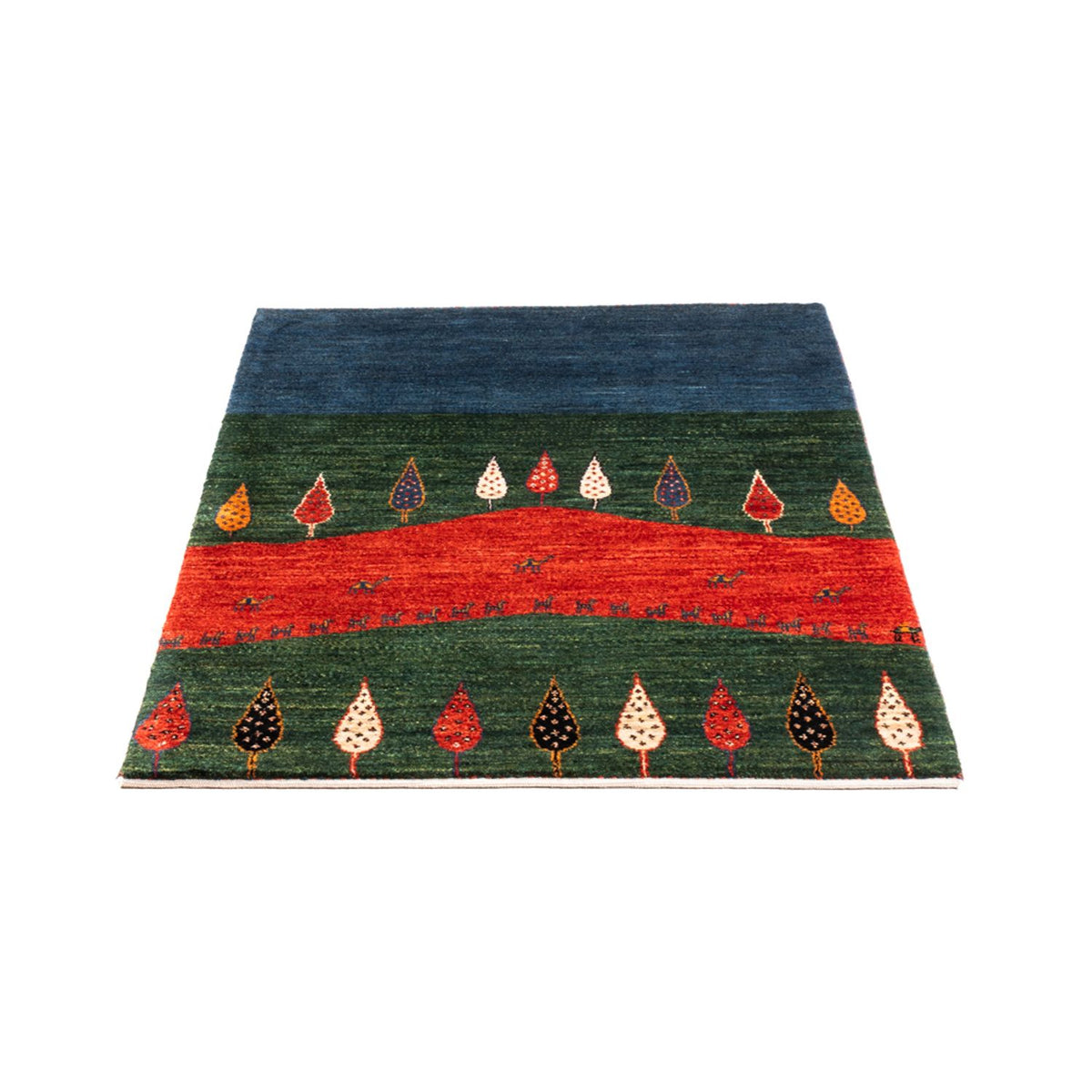 Gabbeh-matta - Loribaft Persian - Kungliga - 126 x 82 cm - flerfärgad