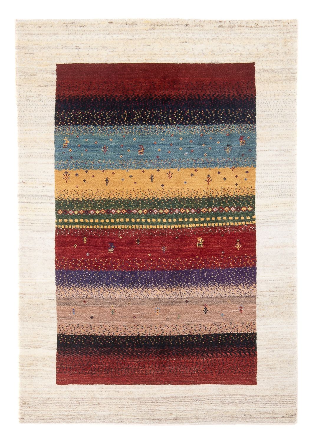 Gabbeh-matta - Loribaft Persian - Kungliga - 130 x 85 cm - flerfärgad