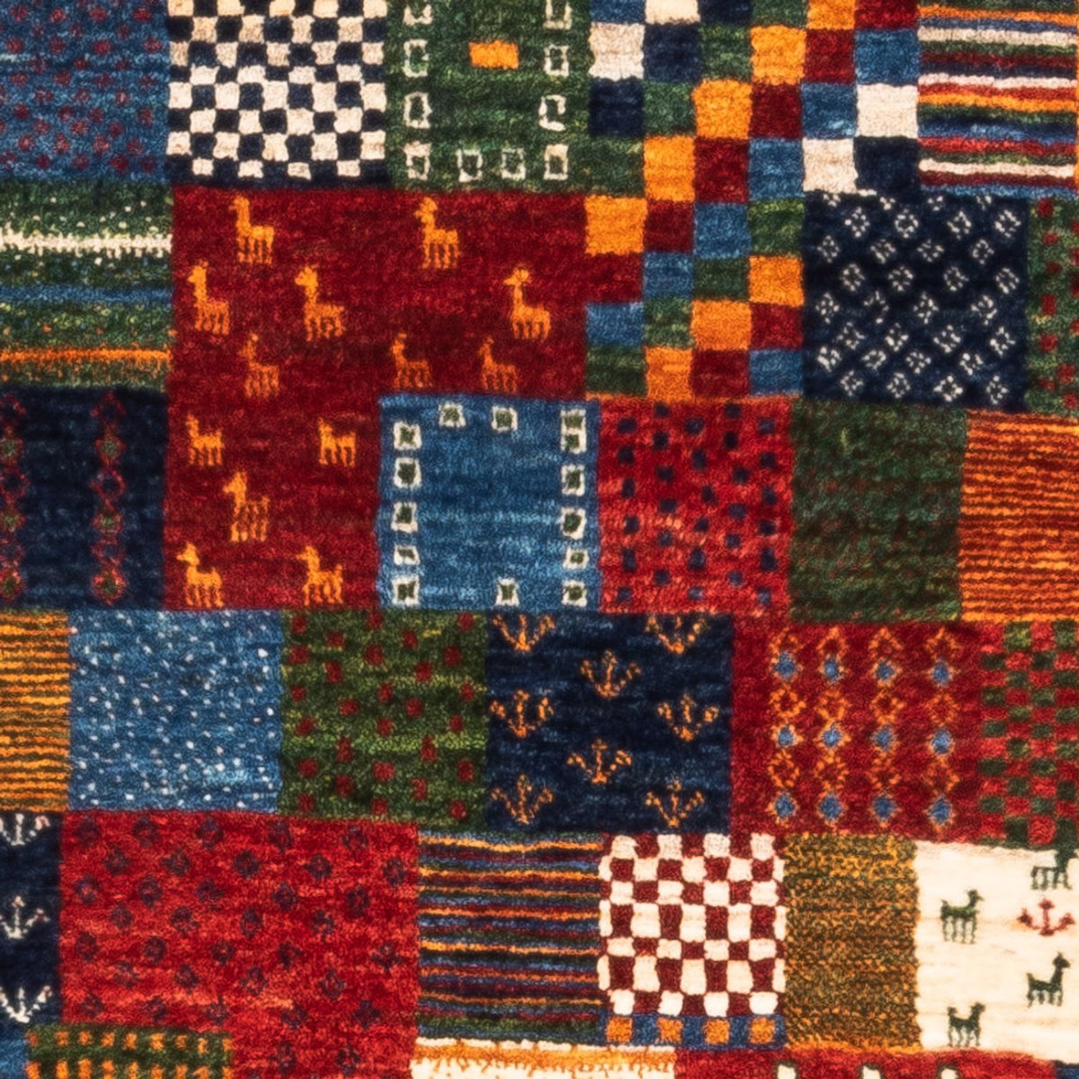 Gabbeh-matta - Loribaft Persian - Kungliga - 128 x 84 cm - flerfärgad