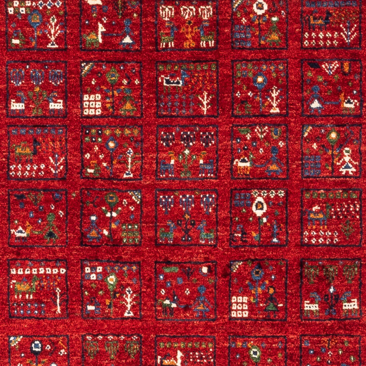 Gabbeh-matta - Loribaft Persian - Kungliga - 124 x 82 cm - flerfärgad