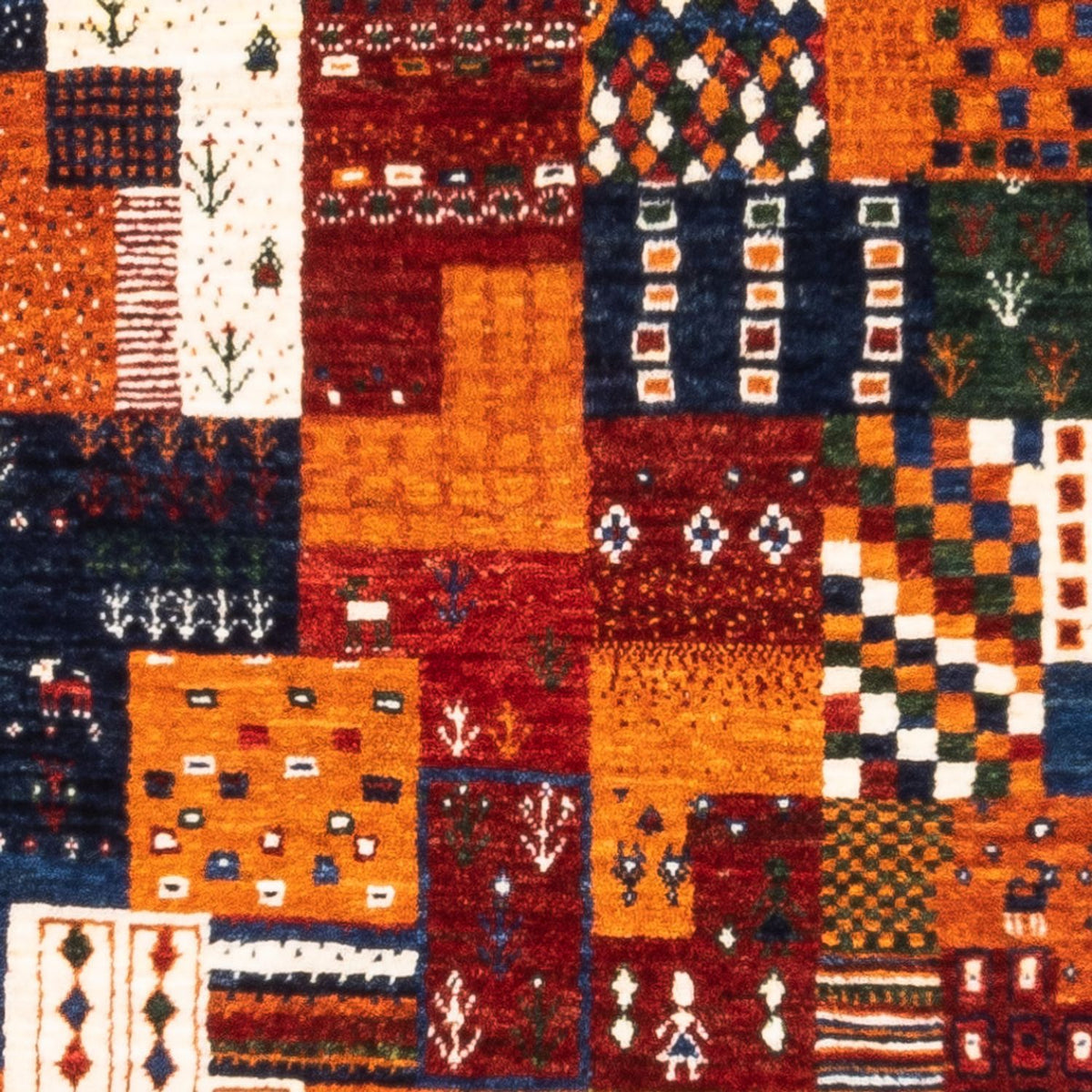 Gabbeh-matta - Loribaft Persian - Kungliga - 125 x 93 cm - flerfärgad