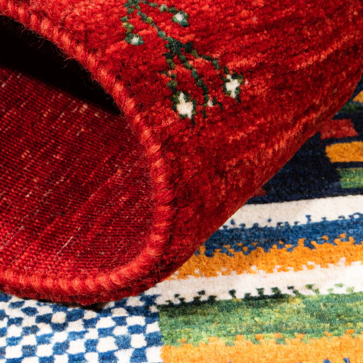 Gabbeh-matta - Loribaft Persian - Kungliga - 125 x 93 cm - flerfärgad