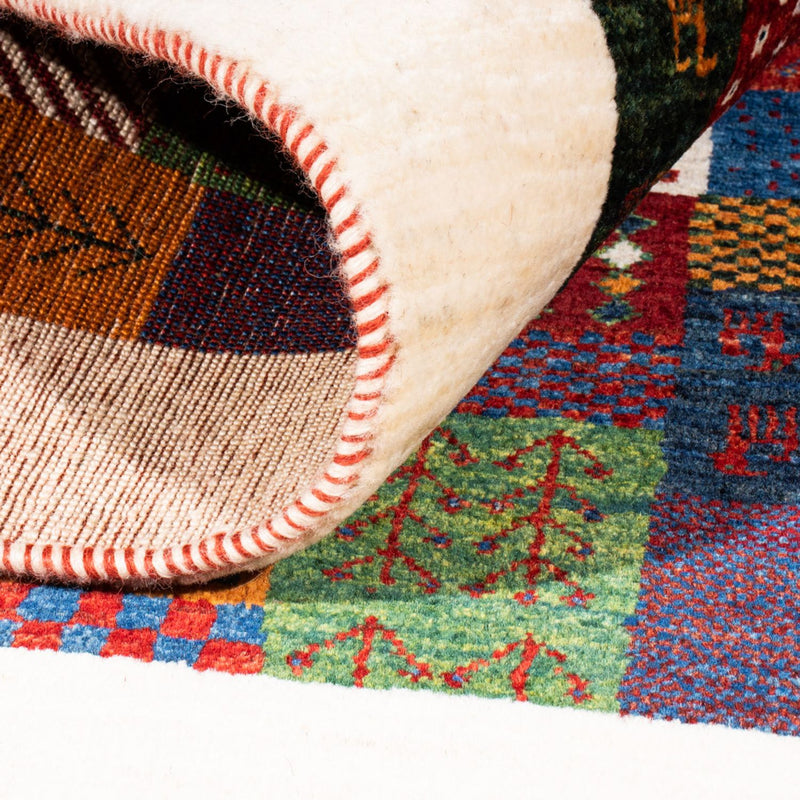 Gabbeh-matta - Loribaft Persian - Kungliga - 124 x 85 cm - flerfärgad