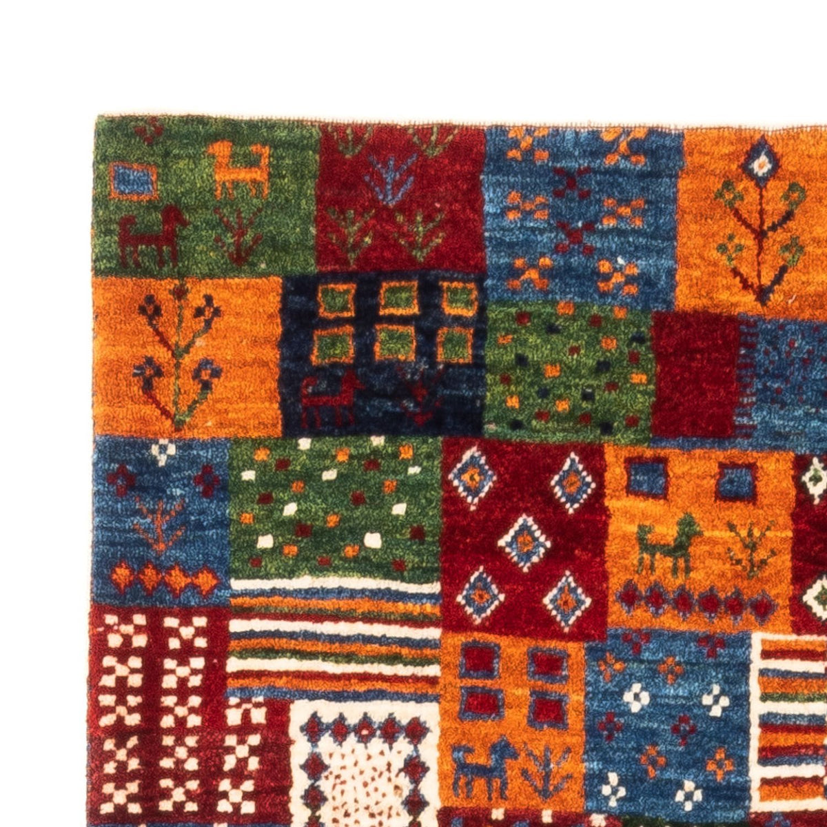 Gabbeh-matta - Loribaft Persian - Kungliga - 128 x 87 cm - flerfärgad